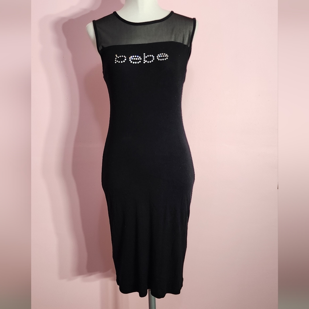 Bebe Logo Black Dress